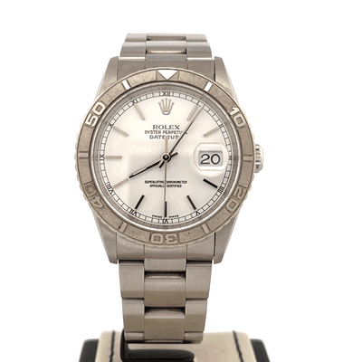 Rolex Datejust Turn-O-Graph
Turn-O-Graph 36MM Steel White Dial Unpolished Very Good Condition B&P 2003