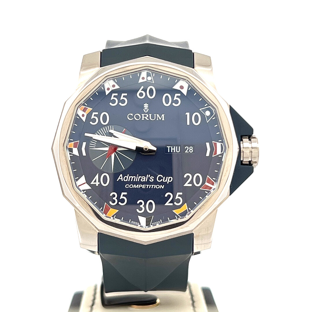 Corum Admiral&#39;s Cup Competition 48
48MM Steel | Blue Dial &amp; Strap | Box Only | Perfect Condition
