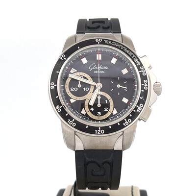 Glashütte Original Sport Evolution Chronograph
steel Black Dial 42MM Very Good Condition