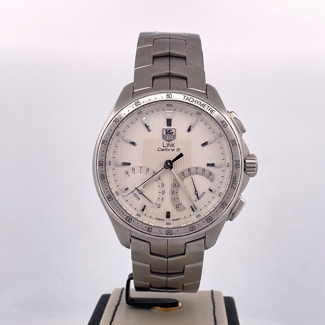 TAG Heuer Link Quartz
Calibre S Quartz Chronograph Steel Quartz 43MM Box MINT