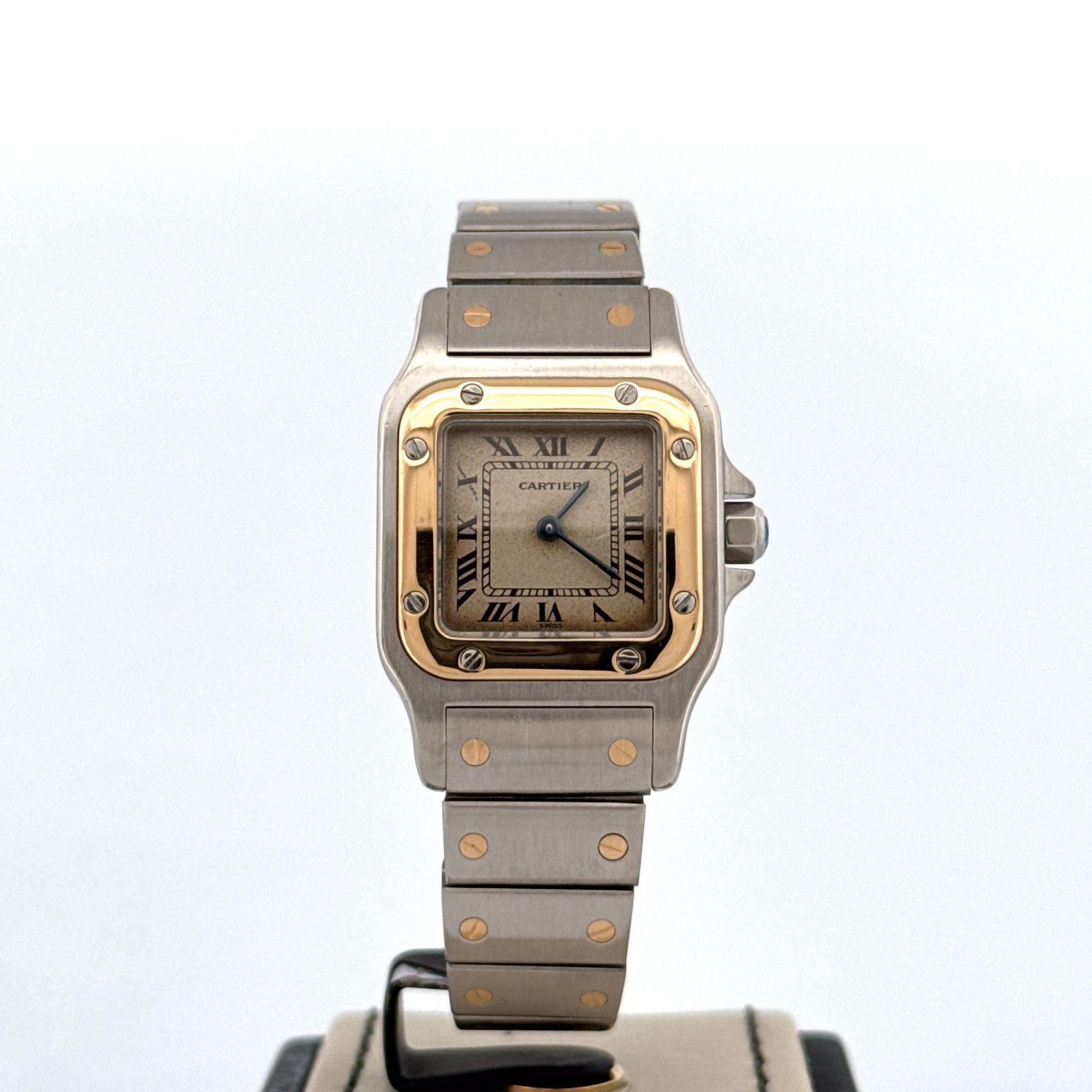 Cartier Santos Galbée 24MM Gold/Steel watch Full Set B&amp;P 1989