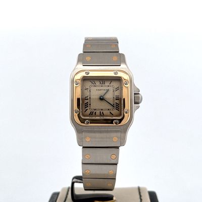 Cartier Santos Galbée 24MM Gold/Steel watch Full Set B&amp;P 1989