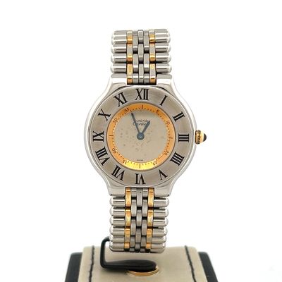 Cartier 21 Must de Cartier 31 MM Steel Silver Dial