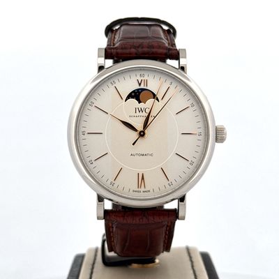 IWC Portofino Automatic Certified Moon Phase 40MM Steel B&amp;P 2024