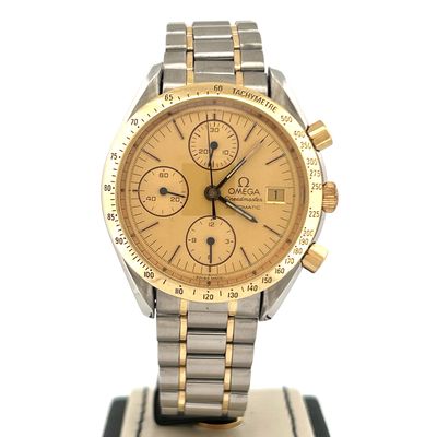 Omega Speedmaster 39MM Yellow Gold/Steel Chronograph Good Condition