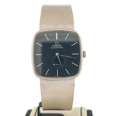 Omega De Ville  18 KT White Gold Automatic Blue Dial
