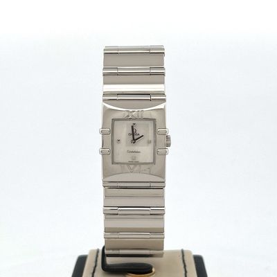 Omega Constellation Quadra 21MM Steel Mother of Pearl Dial Box only