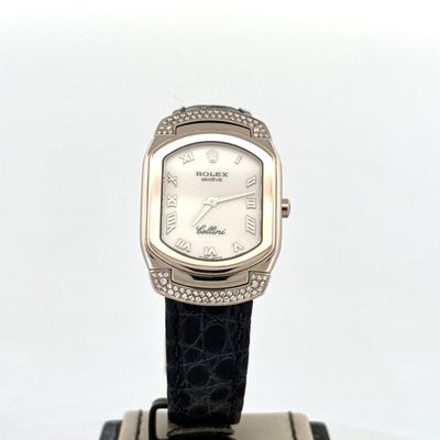 Rolex Cellini  Cellissima White Gold | White/Silver Dial | Factory Diamond Set | B&amp;P2008