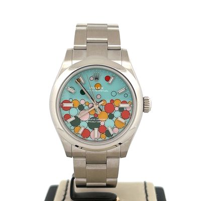 Rolex Oyster Perpetual 31 31MM Steel Celebration Dial perfect Condition Unworn B&amp;P 2023