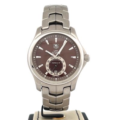 TAG Heuer Link Calibre 6 Automatic 39MM Steel Brown Dial