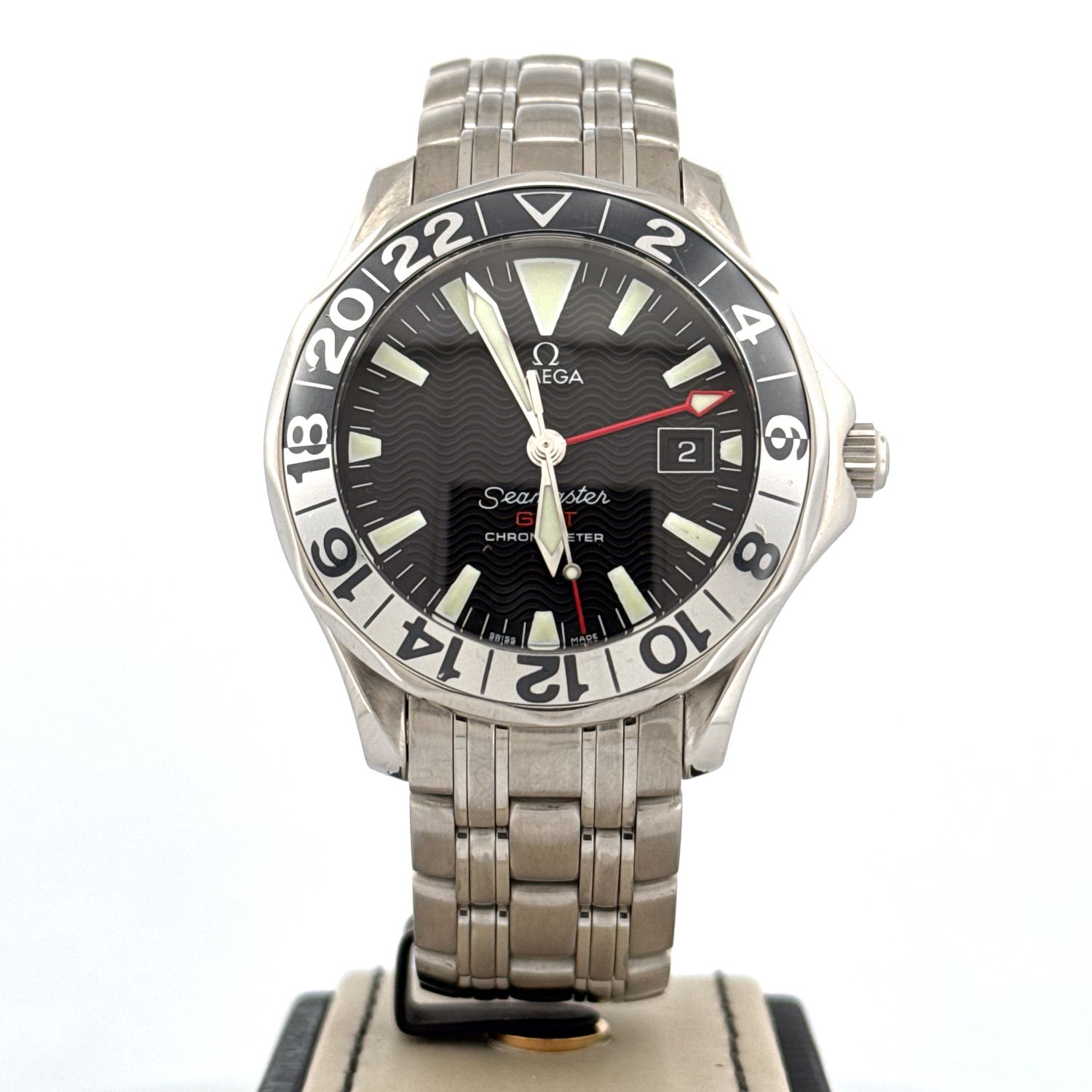 Omega Seamaster Gmt 50Th Anniversary 41MM Steel B&amp;P 2011