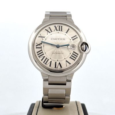 Cartier Ballon Bleu 42mm Stainless Steel Watch | Silver Dial | Box Only
