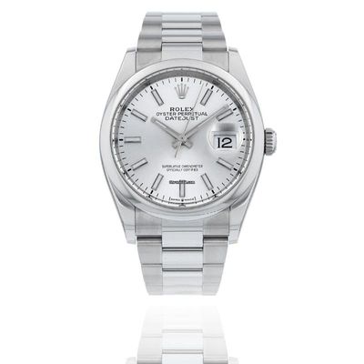 Rolex Datejust 36 36MM Steel Watch | Silver Dial | Oyster Bracelet | B&amp;P2022 | MINT Used (Very good) | Year of production 2022 | Original box | Original papers