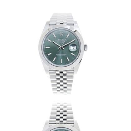 Rolex Datejust 41 41MM Steel Watch | Mint Green Dial | Jubilee Bracelet | B&amp;P2024 Condition: Like new &amp; unworn | Year of production 2024 | Original box | Original papers €10.700