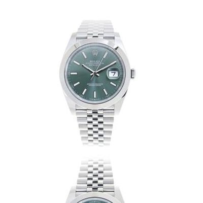 Rolex Datejust 41 41MM Steel Watch | Mint Green Dial | Jubilee Bracelet | B&amp;P2024 Condition: Like new &amp; unworn | Year of production 2024 | Original box | Original papers €10.700
