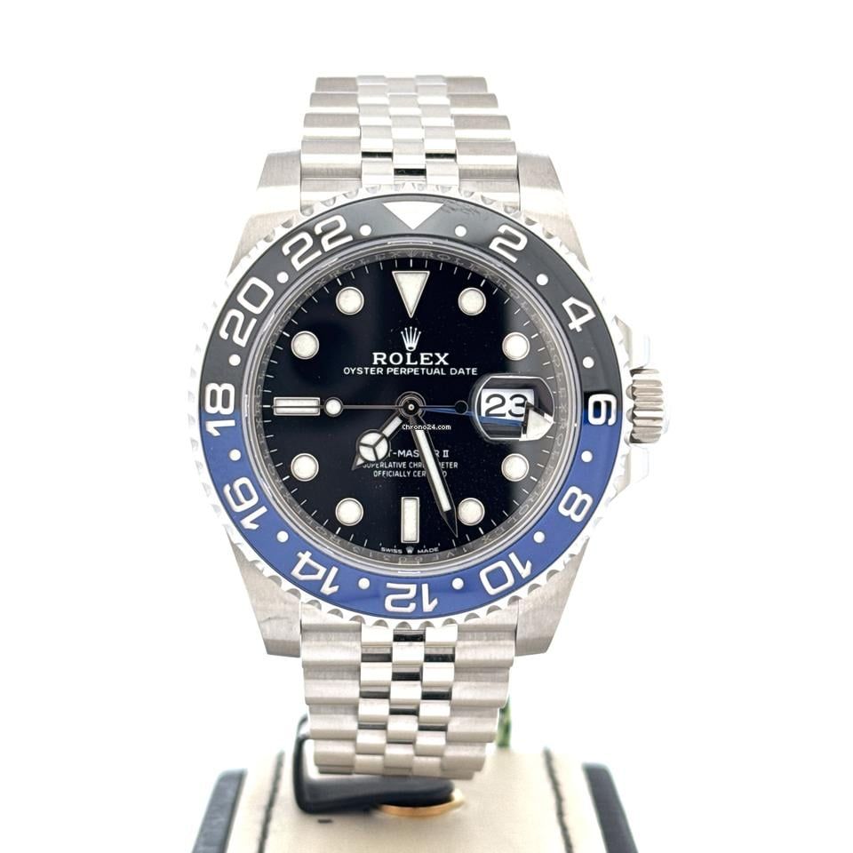 Rolex GMT-Master II " Batgirl " Steel Jubilee Bracelet Blue &amp; Black Bezel B&amp;P 2020 New Card Used (Very good) | Year of production 2020 | Original box | Original papers