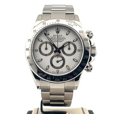Rolex Daytona 40MM Chronograph Steel White Dial D series Box only Used (Very good) | Year of production 2006 (Approximation) | Original box | No original papers