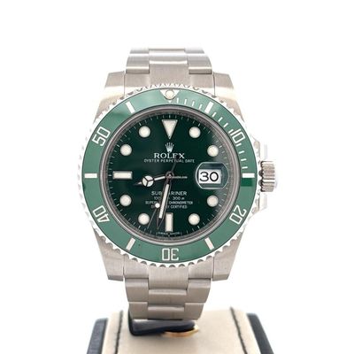 Rolex Submariner Date  Brand New 40MM Steel HULK Green Bezel/Dial B&amp;P 2020 Unpolished  | Year of production 2020 | Original box | Original papers