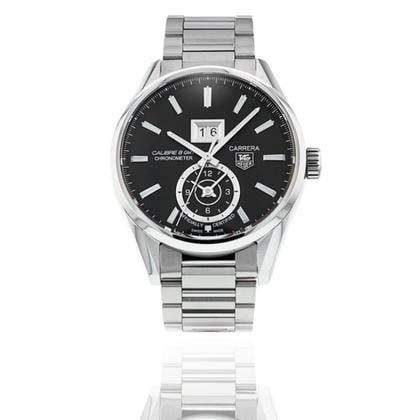 TAG Heuer Carrera Calibre 8 GMT | 41MM Steel Watch | Black Dial | Box and Papers 2018 | MINT Used (Very good) | Year of production 2018 | Original box | Original papers