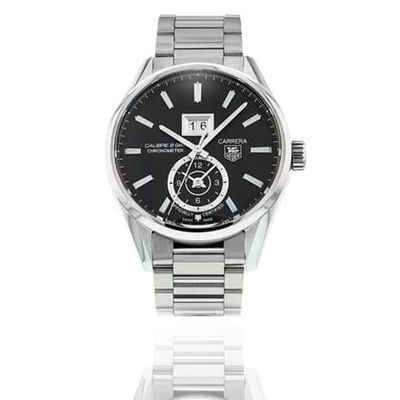 TAG Heuer Carrera Calibre 8 GMT | 41MM Steel Watch | Black Dial | Box and Papers 2018 | MINT Used (Very good) | Year of production 2018 | Original box | Original papers