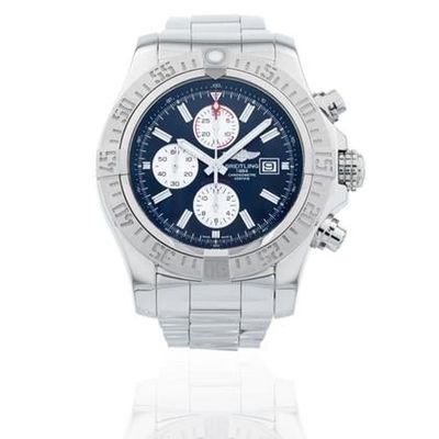 Breitling Super Avenger II 48MM Chronograph Steel Men&#39;s Watch | Black Dial | Box and Papers 2020 Used (Very good) | Year of production 2020 | Original box | Original papers