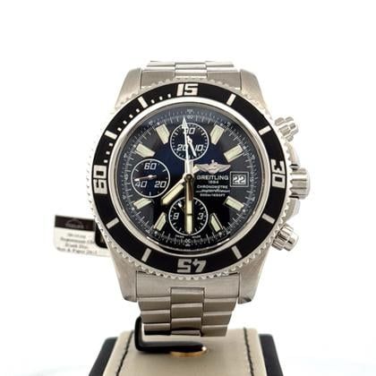 Breitling Superocean Chronograph II 44MM Steel Watch | Black Dial | B&amp;P2013 Used (Very good) | Year of production 2013 | Original box | Original papers