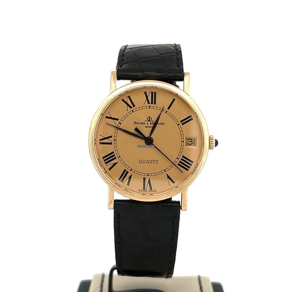 Baume &amp; Mercier Classic Ref 45225 18KT Gold Classic 32MM Gold Dial Used (Very good) | No original box | No original papers