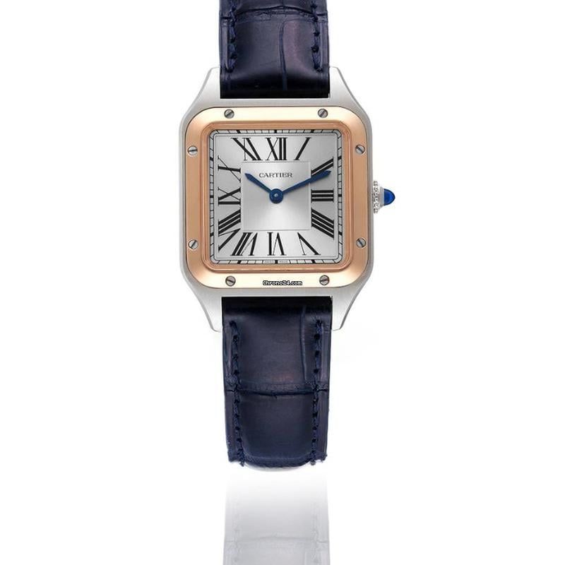 Cartier Santos Dumont Rose Gold Steel Watch / Silver Dial / B&amp;P2020 MINT like new 8 Year Warranty [ VALID until 2028 ] Used (Very good) | Year of production 2020 | Original box | Original papers