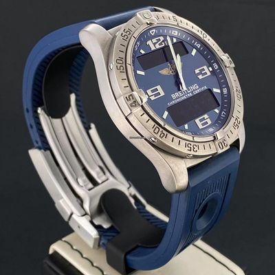 Breitling Aerospace Avantage 42MM Titanium / Rubber Bracelet / Blue Dial / Digital Watch B&amp;P2010 Used (Very good) | Year of production 2010 | Original box | Original papers