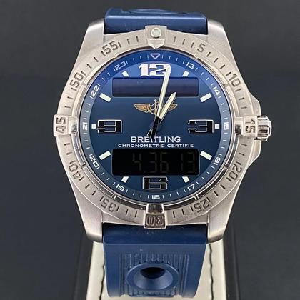 Breitling Aerospace Avantage 42MM Titanium / Rubber Bracelet / Blue Dial / Digital Watch B&amp;P2010 Used (Very good) | Year of production 2010 | Original box | Original papers