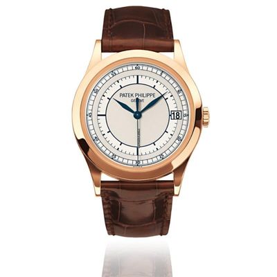 Patek Philippe Calatrava 18K Rose Gold / White Dial / Box and Papers 2017 / Brown Leather Bracelet / MINT Used (Very good) | Year of production 2017 | Original box | Original papers