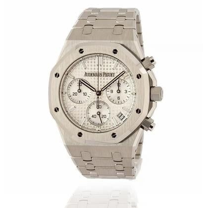 Audemars Piguet Royal Oak Chronograph Selfwinding Chronograph White Dial | 41MM Steel Watch | B&amp;P2024 Like New