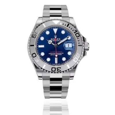 Rolex Yacht-Master 40 40MM Platinum Bezel | Steel Watch | Blue Dial | B&amp;P2023 MINT Used (Very good) | Year of production 2023 | Original box | Original papers