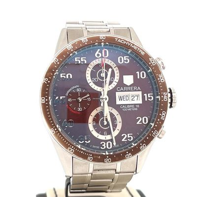 TAG Heuer Carrera Calibre 16 43MM Steel Brown Dial very Good Condition
