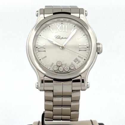 Chopard Happy Sport 36MM Quartz Steel Watch | Floating 5 Diamonds | Mint condition Used (Very good) | Year of production 2014 | Original box | No original papers
