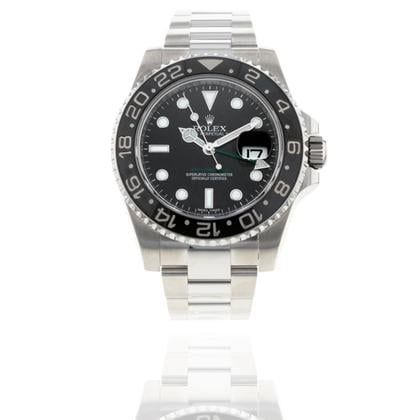 Rolex GMT-Master II 40MM Steel Watch | Chromalight Black Dial | B&amp;P2013 | MINT Used (Very good) | Year of production 2013 | Original box | Original papers