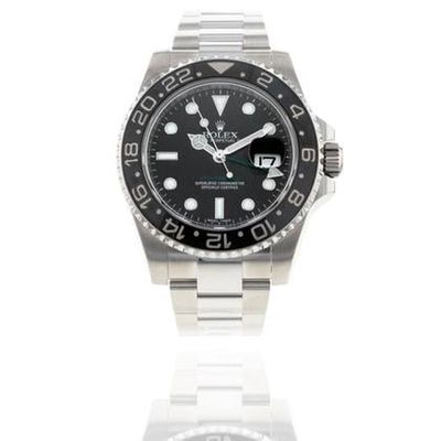 Rolex GMT-Master II 40MM Steel Watch | Chromalight Black Dial | B&amp;P2013 | MINT Used (Very good) | Year of production 2013 | Original box | Original papers