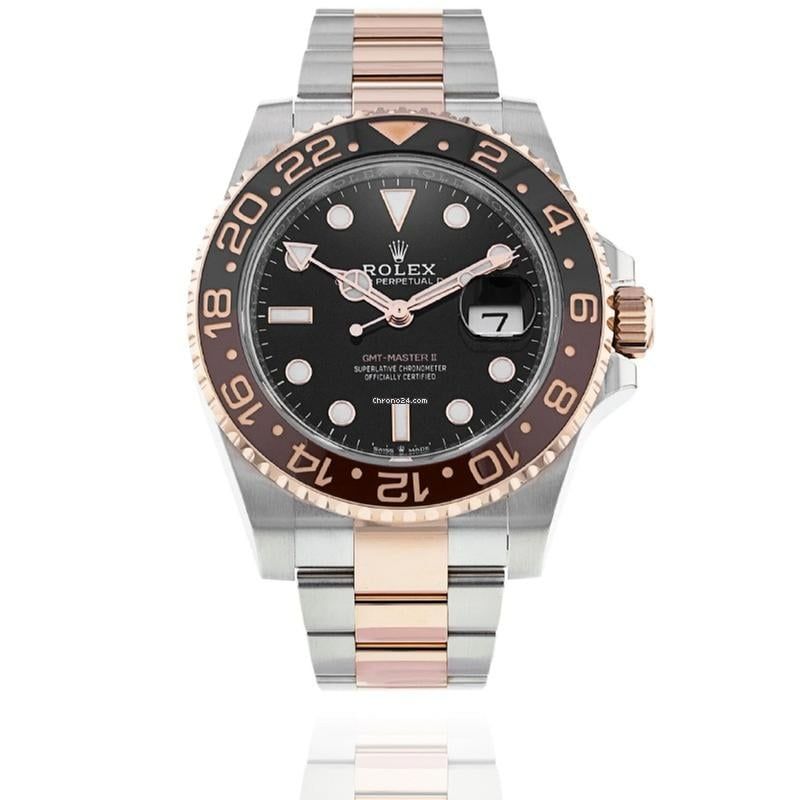 Rolex GMT-Master II Steel 18K Rose Gold 'RootBeer' | Black Dial | B&amp;P2020 Top Condition Used (Very good) | Year of production 2020 | Original box | Original papers