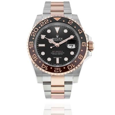 Rolex GMT-Master II Steel 18K Rose Gold 'RootBeer' | Black Dial | B&amp;P2020 Top Condition Used (Very good) | Year of production 2020 | Original box | Original papers
