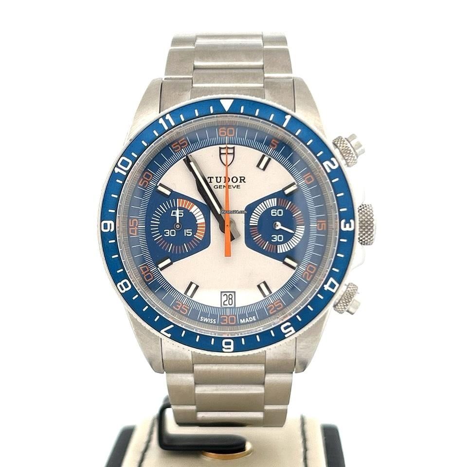 Tudor Heritage Chrono Blue Chronograph Blue Dial &amp; Bezel | Steel 42MM Watch | B&amp;P2016 MINT Condition Used (Very good) | Year of production 2016 | Original box | Original papers