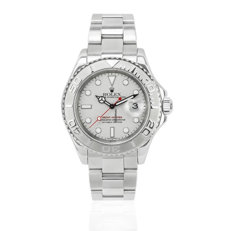 Rolex Yacht-Master 40 40MM Platinum Bezel | Steel Watch | Grey Silver Dial | Box Only Used (Very good) | Original box | No original papers