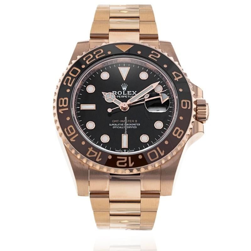 Rolex GMT-Master II 40MM 18K Rose Gold | Black Dial | B&amp;P2021 | MINT Used (Very good) | Year of production 2021 | Original box | Original papers