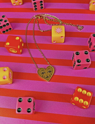 Crying Heart Necklace (Gold)