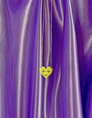 Crying Heart Necklace (Gold)