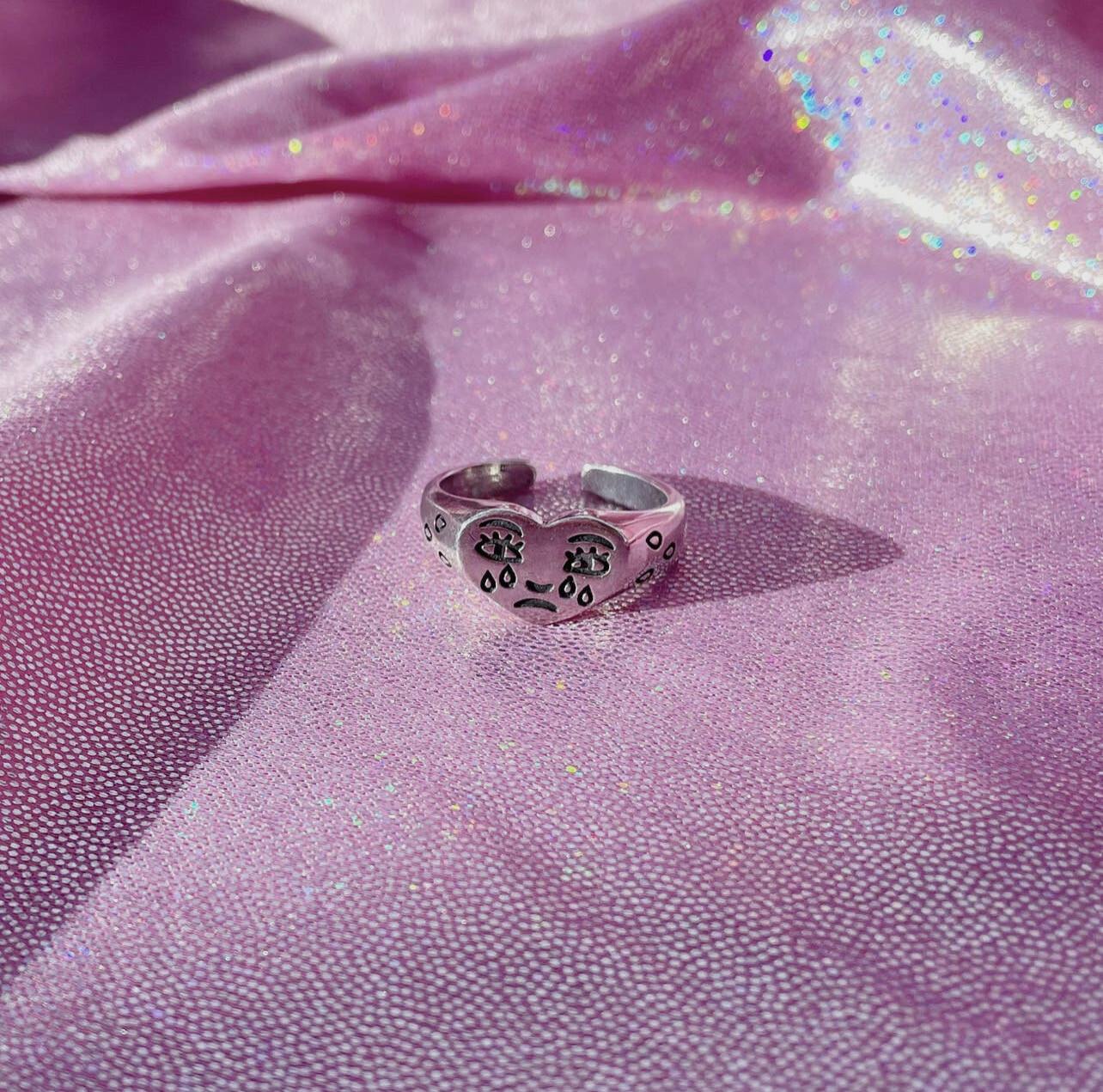 Crying Heart Ring (silver)