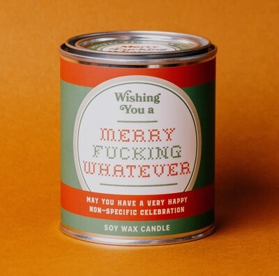 Merry F*cking Whatever Candle