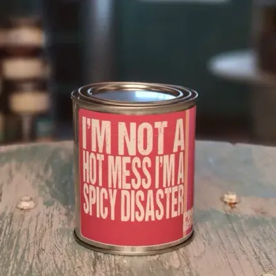 Spicy Disaster Paint Can Candle
