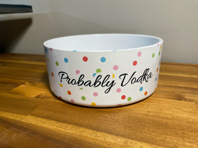 Ceramic 7” Dog Bowl