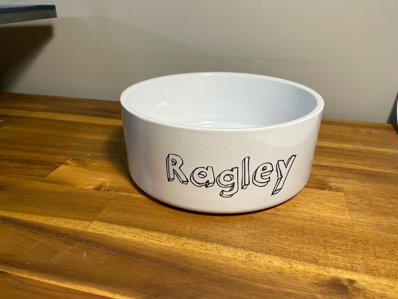 Ceramic 7” Dog Bowl
