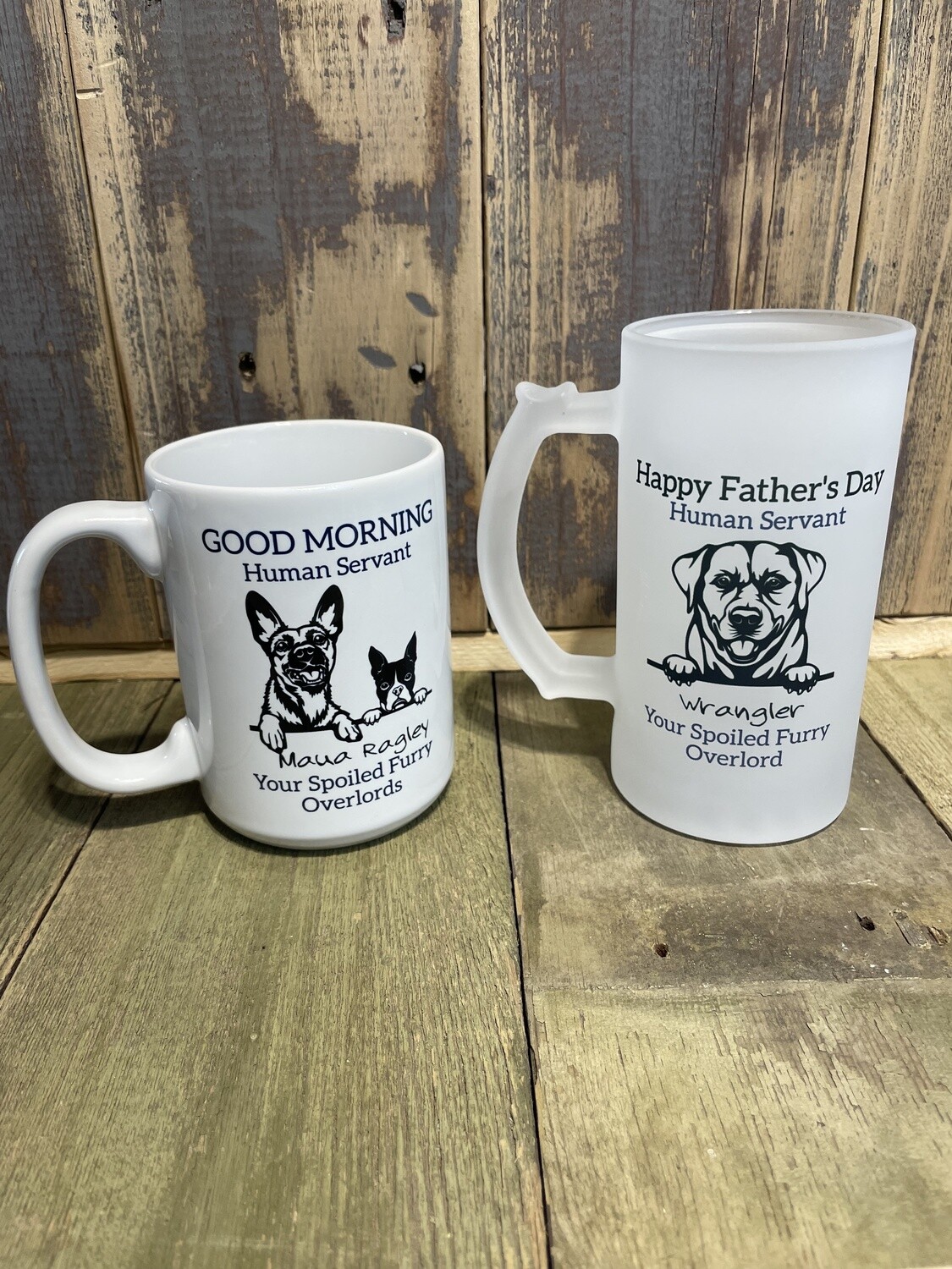 Personalized Coffee and Beer Mugs